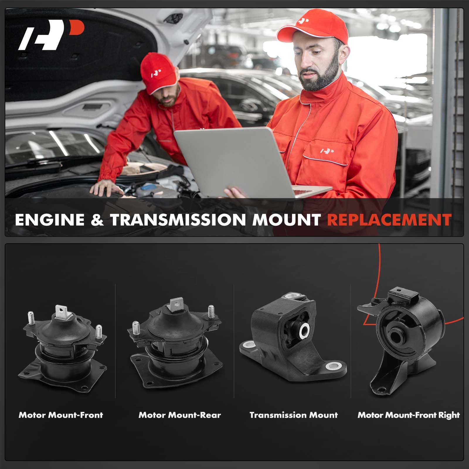 A-Premium Engine Motor and Transmission Mount Kit Compatible with